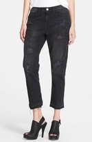 Thumbnail for your product : Current/Elliott 'The Cropped Straight' Destroyed Jeans (Townhouse Destroy) (Nordstrom Exclusive)