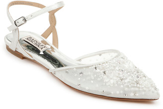 badgley mischka morgen ankle strap flat