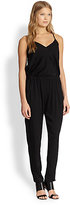 Thumbnail for your product : Milly Stretch Silk Racerback Jumpsuit