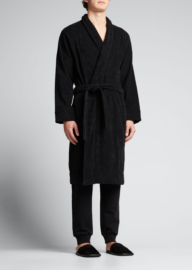 mens wool robe coat