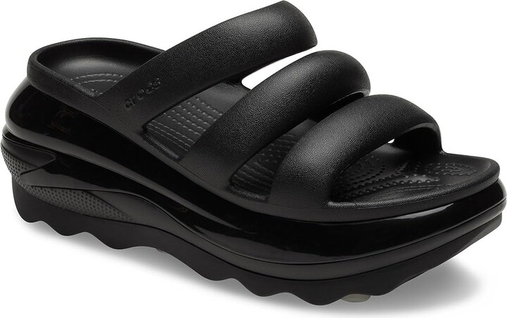 Crocs Mega Crush Triple Strap Sandal Sandals Black : Men's 6 - Women's 8 Medium, Synthetic
