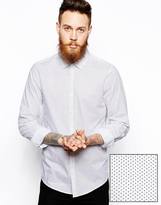 Thumbnail for your product : ASOS Smart Shirt In Long Sleeve With Polka Dot