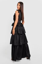 Thumbnail for your product : boohoo Pleated Ruffle Detail Maxi Dress