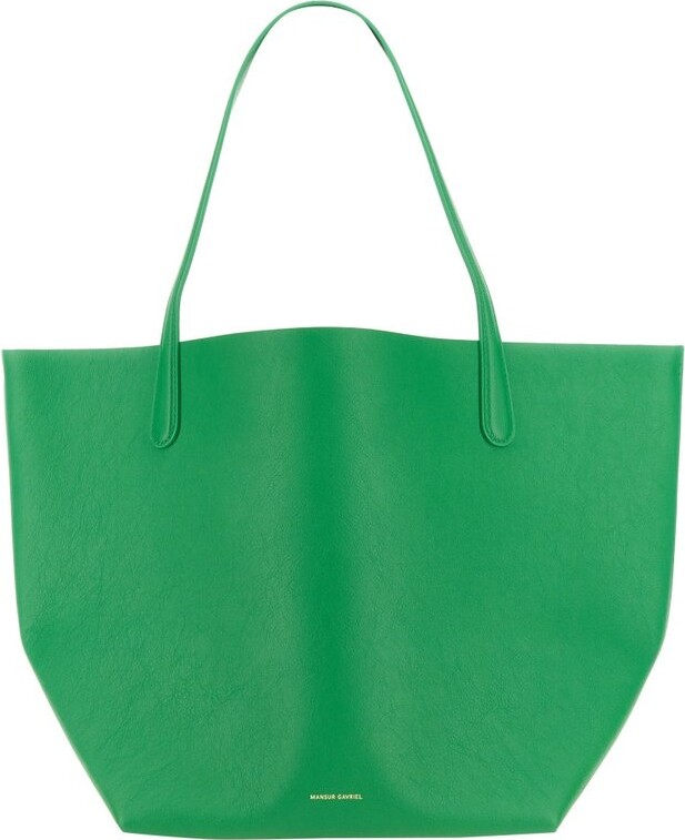 The Row Everyday Textured-leather Shoulder Bag - Green - ShopStyle