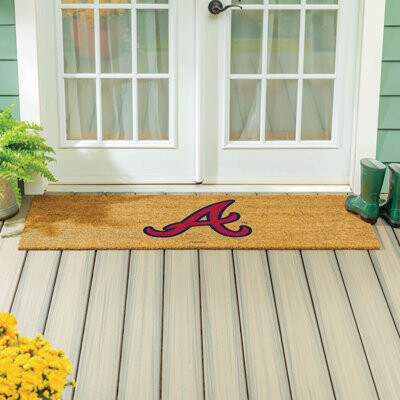 Atlanta Braves Extra Large Full Color Coir Mat, 60"x24"