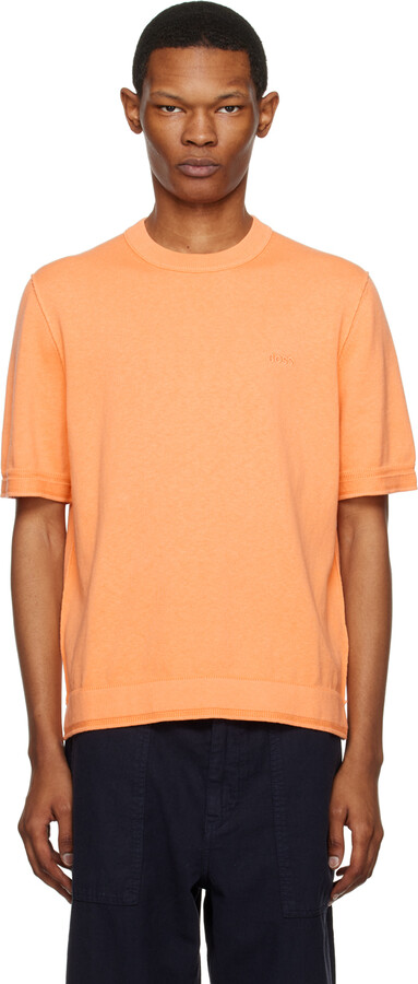 HUGO ShopStyle BOSS Men\'s T-shirts | Orange