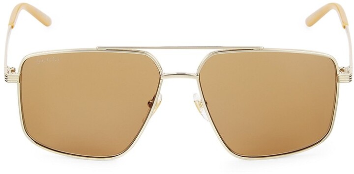 Aviator Sunglasses With Gucci Logo On Temple. | ShopStyle
