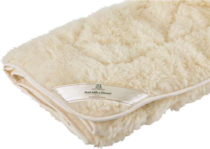 Sleep & Beyond Mydual Washable and Reversible Wool Mattress Pad, California King