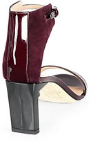 Thumbnail for your product : Reed Krakoff Atlas Patent Leather Ankle-Strap Sandals