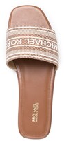 Thumbnail for your product : MICHAEL Michael Kors Sadler embroidered-logo sandals