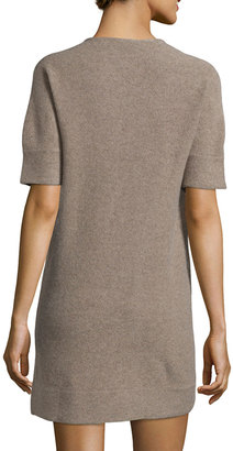 Stella McCartney Wool-Blend Half-Sleeve Sweater Dress