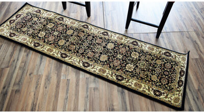 Threadbind Gloucester Gilded Loom Oriental Black Area Rug