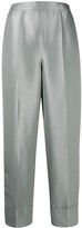 Thumbnail for your product : Emporio Armani Metallic High-Waist Trousers