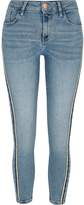 Thumbnail for your product : RI Petite Ri Petite Amelie Side Stripe Skinny Jeans- Mid Blue