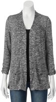 Thumbnail for your product : Croft & barrow ® marled open-front cardigan - women's