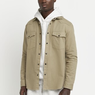 Long cream shacket Clearance