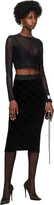 Thumbnail for your product : Dolce & Gabbana Black Embossed Miniskirt