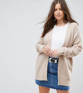 Thumbnail for your product : ASOS Curve Chunky Knit Cardigan In Wool Mix
