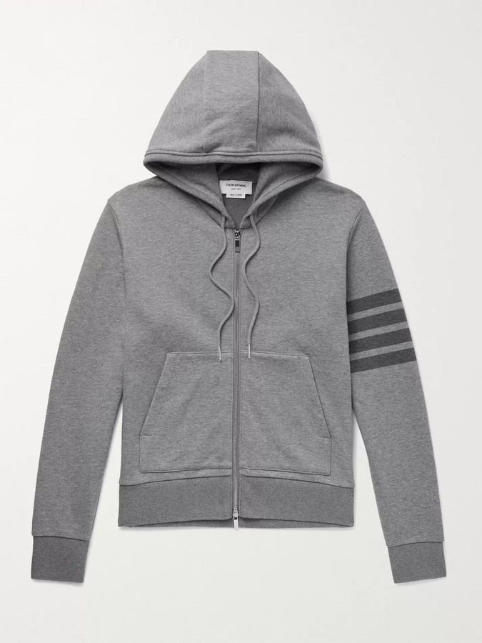 gray zip up hoodie
