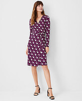 Thumbnail for your product : Ann Taylor Floral Matte Jersey Wrap Dress