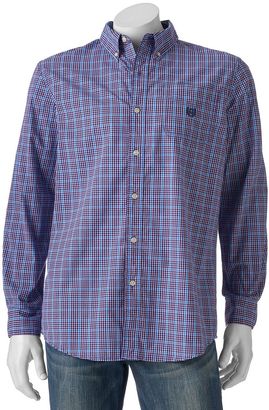 Chaps Men's Classic-Fit Medium Beacon Plaid Button-Down Shirt