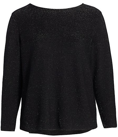 Plus size black cashmere sweater Clearance