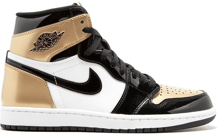 Jordan Retro High OG NRG "Gold Toe" sneakers - ShopStyle
