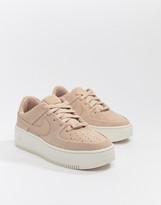 Thumbnail for your product : Nike Air Force 1 Sage trainers in pink