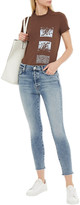 Thumbnail for your product : Mother The Stunner Cropped Mid-rise Skinny Jeans