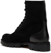 Thumbnail for your product : Rene Caovilla Rene' Caovilla Lace-up Embellished Suede And Leather Ankle Boots
