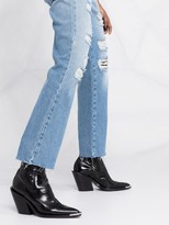 Thumbnail for your product : Semi-Couture Distressed-Effect Jeans