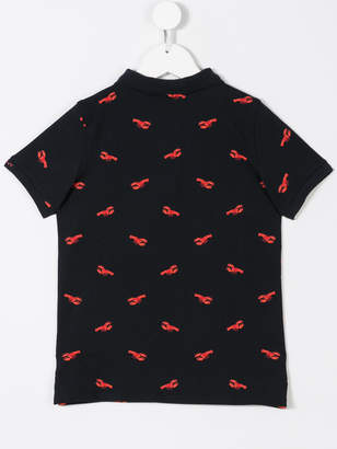 Gant Kids lobster print polo shirt