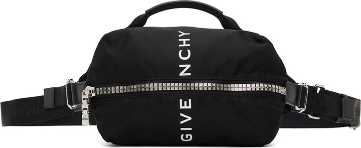 G Zip Triangle Medium Crossbody Bag in Black - Givenchy