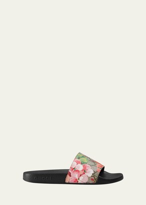Gucci GG Blooms Supreme Slide Sandal - ShopStyle