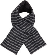 Thumbnail for your product : Nanamica Black Down Striped Muffler Scarf