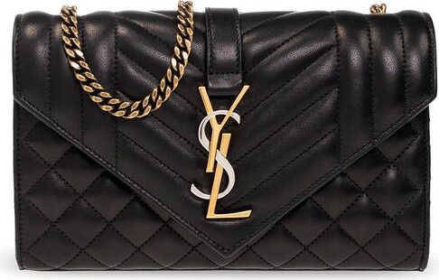YSL Saint Larent Medium Envelope. Black on Black. Beautiful. #yslbag #, YSL  Bags