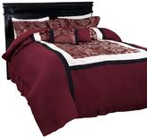 Thumbnail for your product : Trademark Global Oriental Maroon 7-Piece Queen Comforter Set