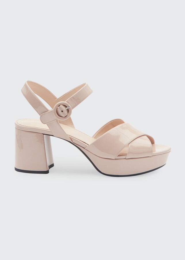 prada block heel sandal