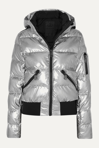 silver short dressy jacket