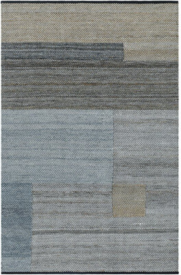 Rectangle Campbelle Patchwork Hand Woven Flatweave Recycled P.E.T. Indoor/Outdoor Area Rug in Gray