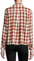Thumbnail for your product : Current/Elliott The Tuck Blouse, Danika Plaid