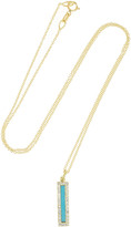 Thumbnail for your product : Jennifer Meyer 18-karat gold, turquoise and diamond necklace