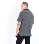 Thumbnail for your product : New Look Navy Stripe Panel T-Shirt