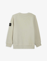 Thumbnail for your product : Stone Island Compass logo-patch cotton-jersey sweatshirt 4-14 years