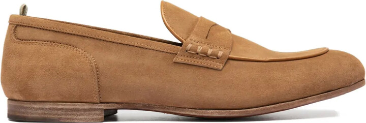 Officine Creative Penny-Suede Loafers