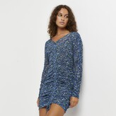 Thumbnail for your product : River Island Womens Blue floral bodycon mini dress