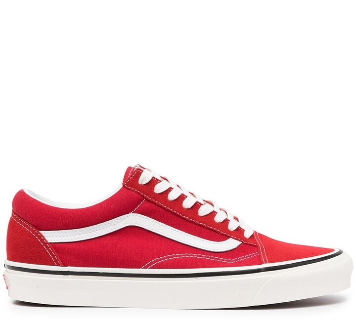 vans shoes red