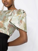 Thumbnail for your product : Moschino Puff-Sleeved Jacquard Top