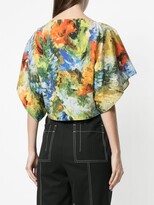 Thumbnail for your product : Jean Paul Gaultier Pre-Owned Abstract Print Cropped Blouse
