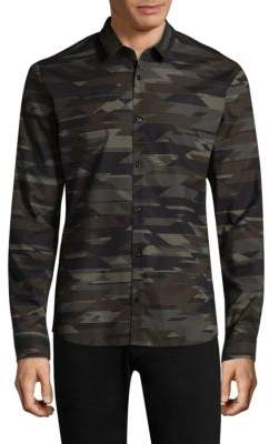 HUGO Digital Camouflage Slim-Fit Shirt